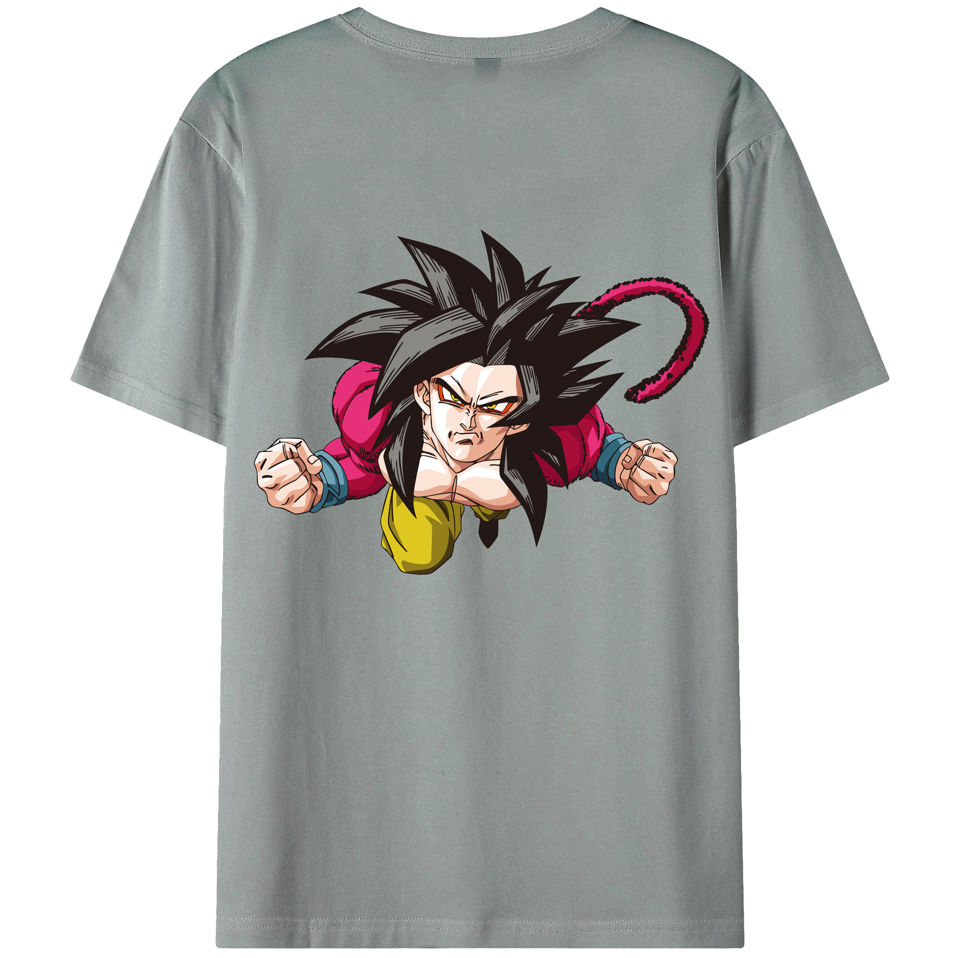 （画像用） ドラゴンボール 孫悟空（そん ごくう）Son Goku カカロット DRAGON BALL Kakarotto 綿100％ メンズ半袖Tシャツ（バックプリント） 通気性